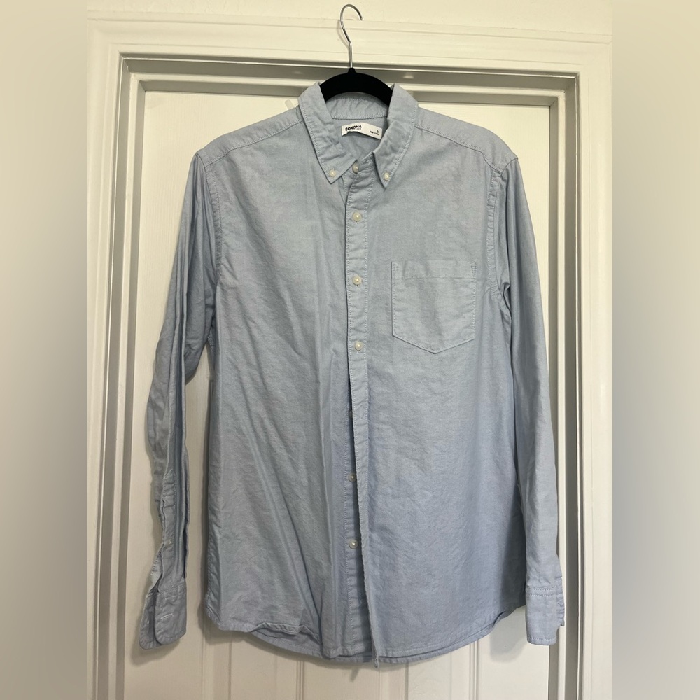 Light Blue Casual Button Down Shirt